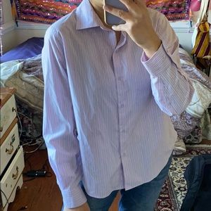 pink button down